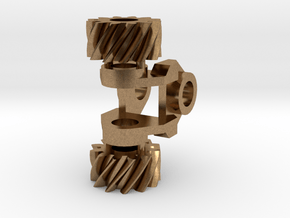 Helical Gear Box in Natural Brass