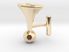 Onglehonk - right cufflink in 14K Yellow Gold