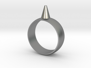 9.5 223-Designs Bullet Button Ring Size  in Natural Silver