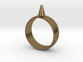 11.5 223-Designs Bullet Button Ring Size  in Natural Bronze