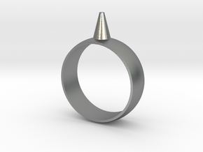 11.5 223-Designs Bullet Button Ring Size  in Natural Silver