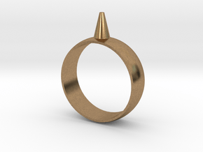 223-Designs Bullet Button Ring Size 12.5 in Natural Brass