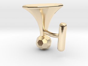 Onglehonk - left cufflink in 14K Yellow Gold