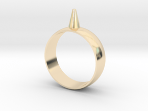 223-Designs Bullet Button Ring Size 12.5 in 14K Yellow Gold
