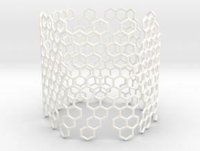 Candle Hive in White Processed Versatile Plastic