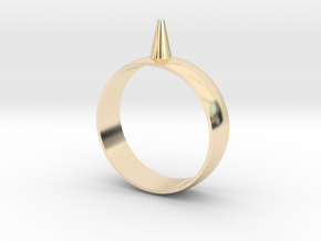 223-Designs Bullet Button Ring Size 14.5 in 14K Yellow Gold
