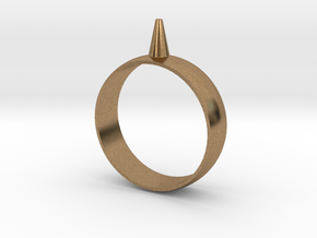 223-Designs Bullet Button Ring Size 15.5 in Natural Brass