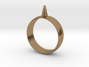 223-Designs Bullet Button Ring Size 15 in Natural Brass