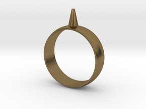 223-Designs Bullet Button Ring Size 15 in Natural Bronze