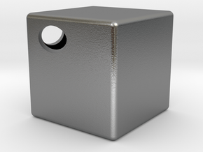 Cube in Natural Silver