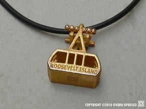 New Roosevelt Island Tram - Pendant in Polished Gold Steel