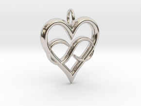 Infinity-heart in Platinum