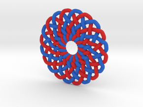 Circle Knot Pendant - 2 colour strand in Full Color Sandstone