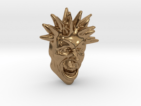 Spike Haired Guy 2.5 in Natural Brass