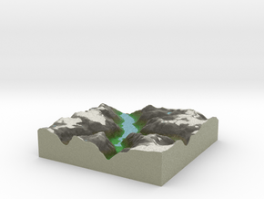 Terrafab generated model Mon Sep 01 2014 05:07:37  in Full Color Sandstone