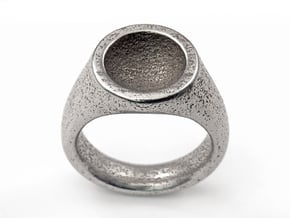 Grail Ring in Polished Bronzed Silver Steel