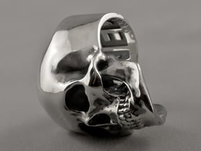=Epic= Skull Ring - Size 13 in Polished Silver