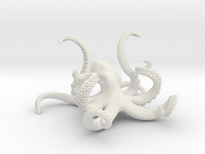 Octopus: 20cm: Plastic iPhone and iPad mini holder in White Natural Versatile Plastic
