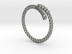 ring spiral T (us) 6.5 , (metric)  T 53  in Natural Silver