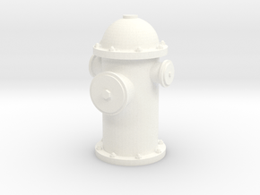 Hydrant in White Processed Versatile Plastic