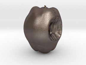 Apple in Polished Bronzed Silver Steel