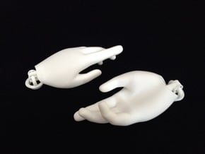 Hand with Wrist Joint for 1/2 Inch PVC Pipe in White Natural Versatile Plastic