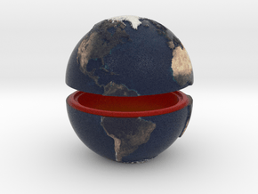 Tactile Miniature Earth (No Stand) in Full Color Sandstone