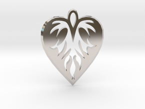 Heart Pendant in Platinum