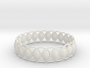 O Ring in White Natural Versatile Plastic