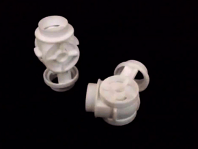 Knee Joint for 3/4 PVC Pipe in White Natural Versatile Plastic