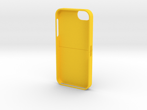 iPhone5 3D Cover in Yellow Processed Versatile Plastic