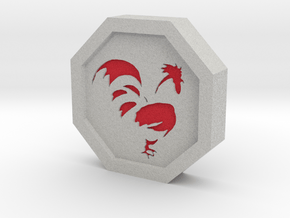 Rooster Talisman in Full Color Sandstone