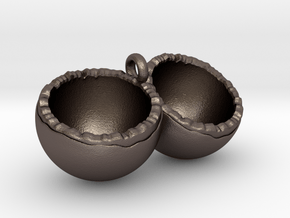 Coconut in Polished Bronzed Silver Steel