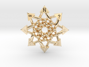 Celtic Chaos Pendant in 14K Yellow Gold