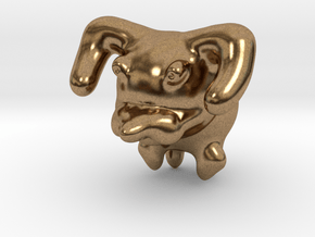 Dog in Natural Brass