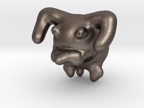 Dog in Polished Bronzed Silver Steel