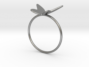 Butterfly Ring (size 7 US) in Natural Silver