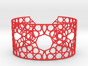 Silver Cairo Arab Bracelet in Red Processed Versatile Plastic