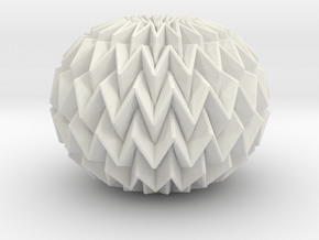 Miura Ball / sphere Decor Lite  in White Natural Versatile Plastic