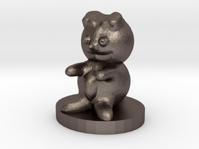 Fabulous Esboo Teddy Bear in Polished Bronzed Silver Steel