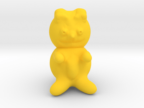 Teddy bear in Yellow Processed Versatile Plastic