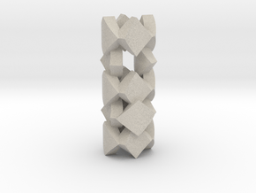 pendant twisted squares 2 in Natural Sandstone