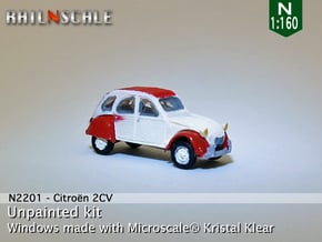 Citroën 2CV (N 1:160) in Smooth Fine Detail Plastic