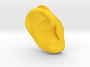 Left Ear in Yellow Processed Versatile Plastic