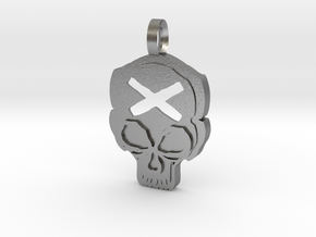 Skull in Natural Silver