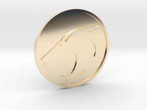 Thundercats Coin in 14K Yellow Gold
