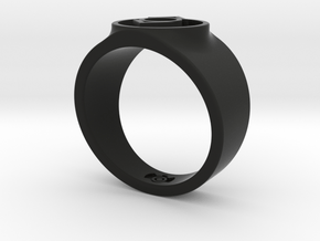 Indigo Tribe Compassion GL Ring Sz 14 in Black Natural Versatile Plastic