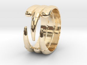 Claw Ring - Sz. 8 in 14K Yellow Gold