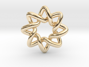 Basic Compass Knot in 14K Yellow Gold