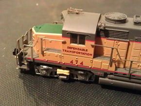 32 No. Re-Railers Type 2 Truck Mount N Scale 1:160 in Smooth Fine Detail Plastic